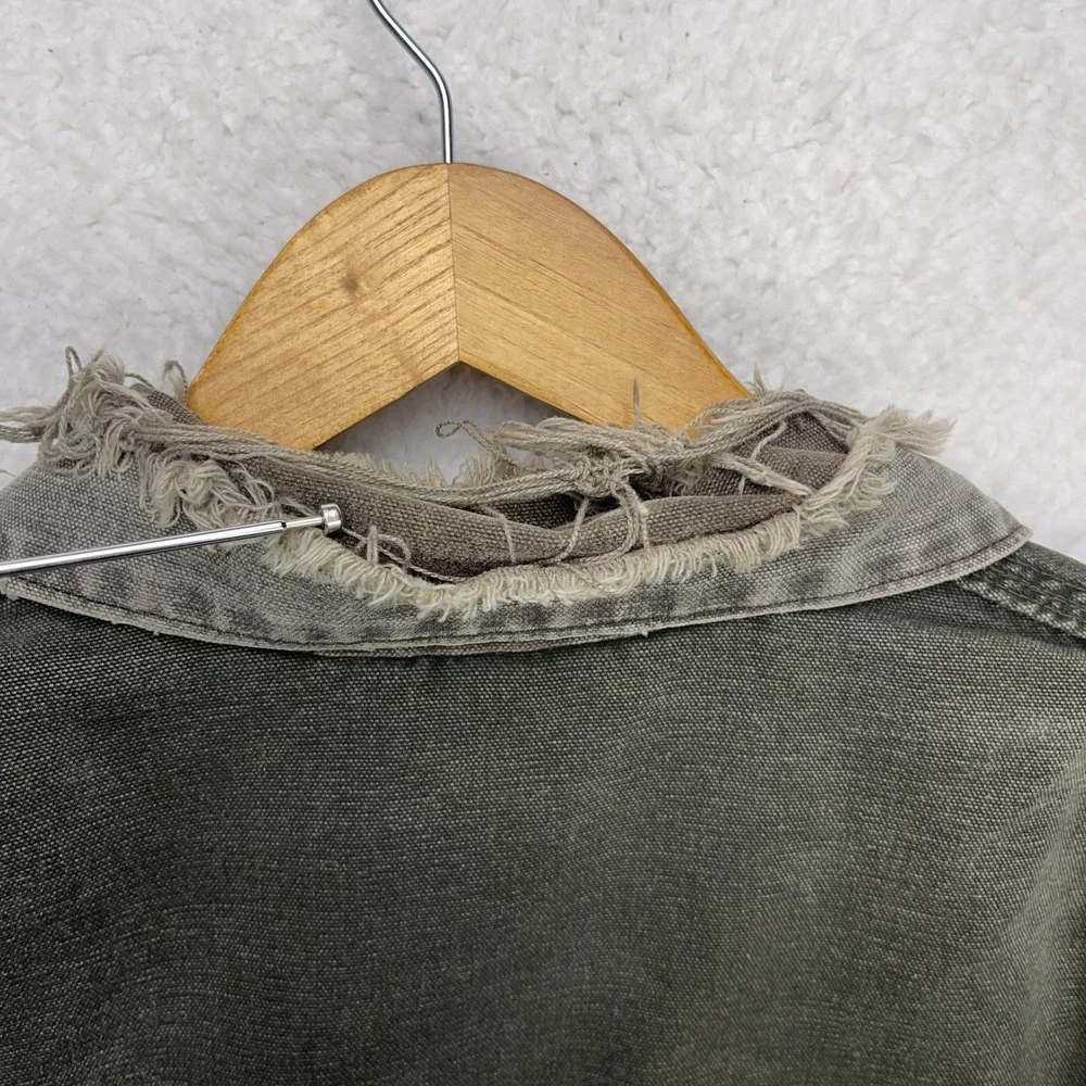 Carhartt Detroit Jacket Blanket Lined Mens XL J97 MOS Moss Green‎ Thrashing